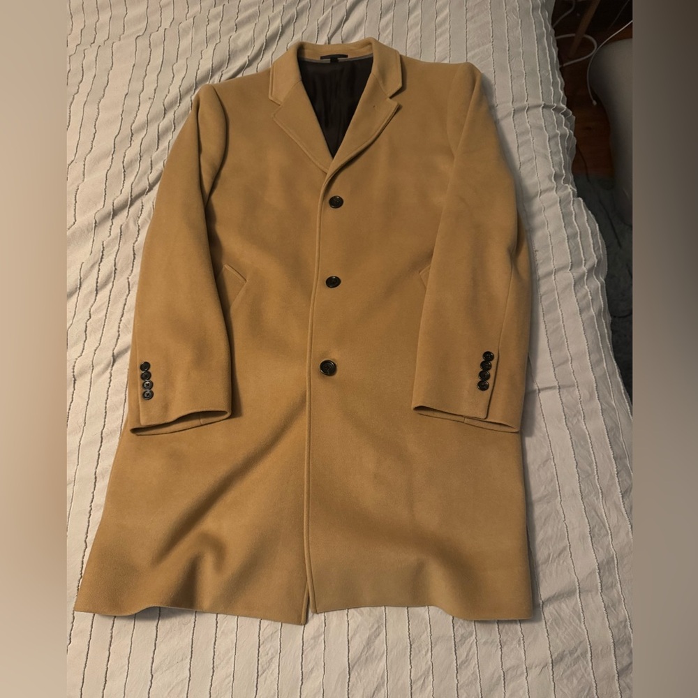 Men's J. Crew Tan Overcoat